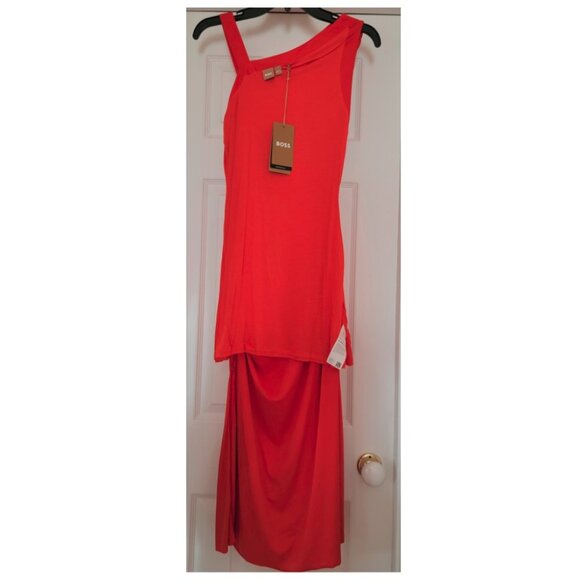 BOSS Eperla Asymmetric Neck Cocktail Dress, Size M, NWT - Picture 11 of 16